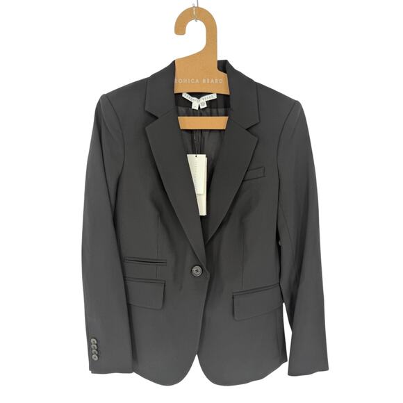 Veronica Beard Dickey Classic Tailored Blazer Jacket in Black Size 4 Small NEW - Picture 6 of 15